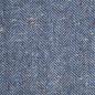 Preview: Wollstoff Schurwolle Seide Tweed Italien Fischgrat blau